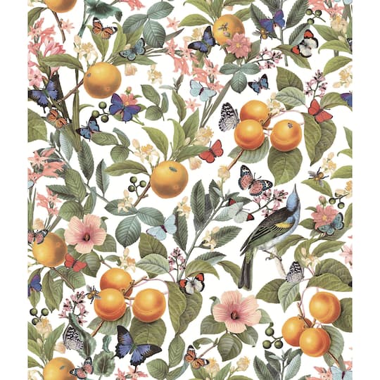 RoomMates White Citrus Peel & Stick Wallpaper | 20.5" x 18ft | Michaels®